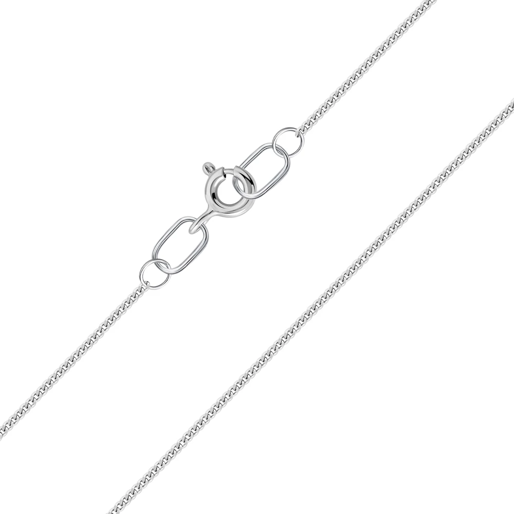 Цепь панцирь из серебра 925 пробы