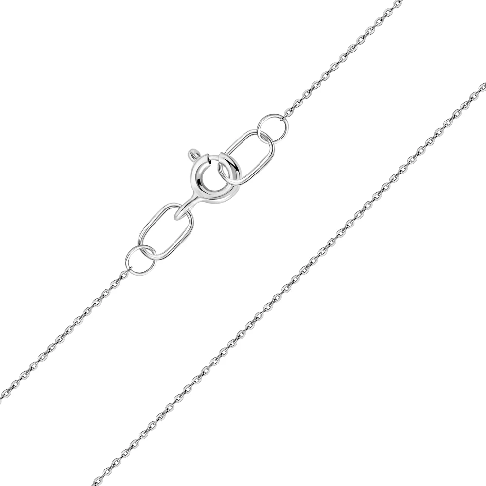 Цепь якорь бриль из серебра 925 пробы