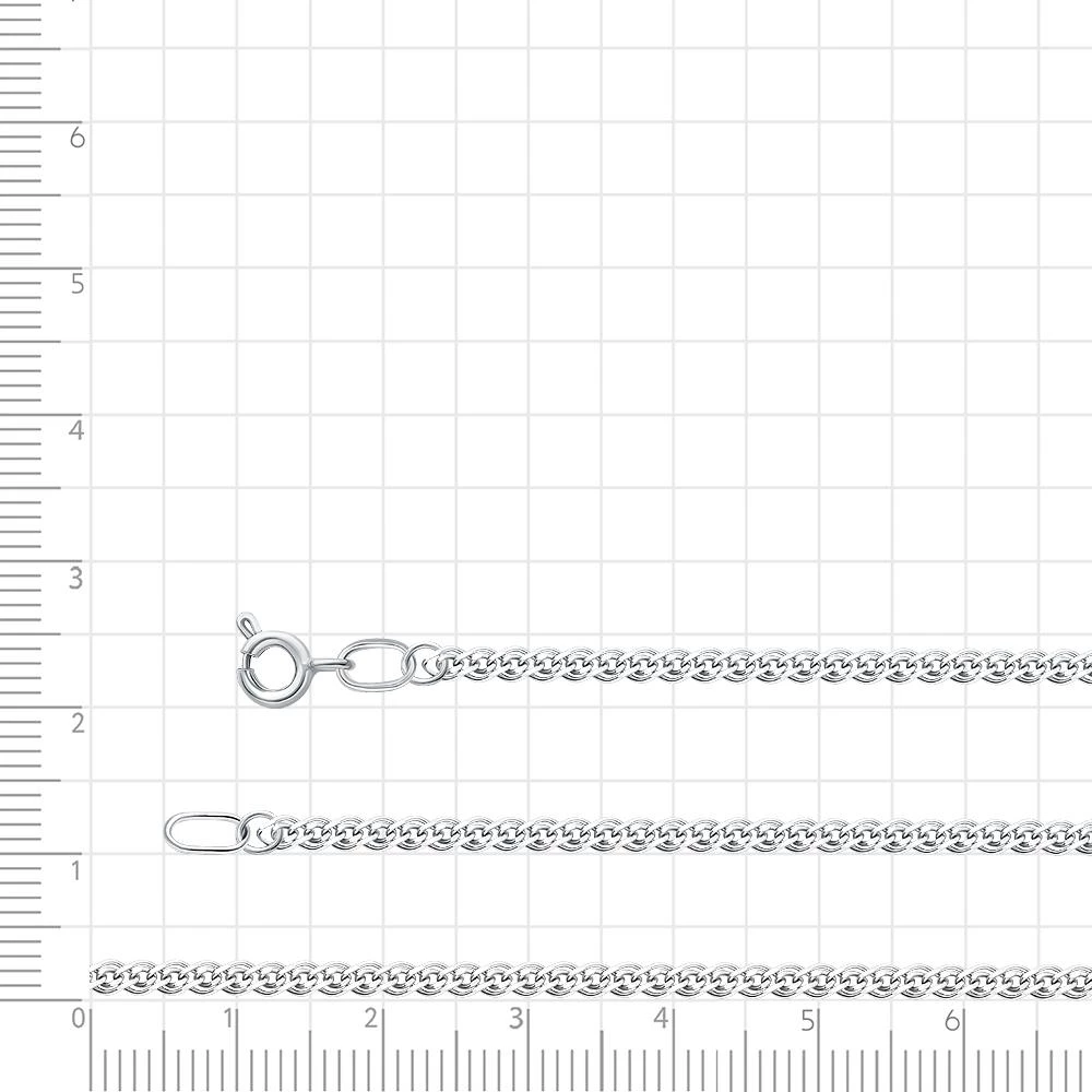 Цепь нонна из серебра 925 пробы
