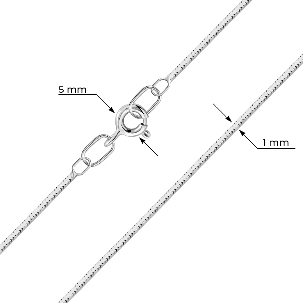 Цепь тондо из серебра 925 пробы