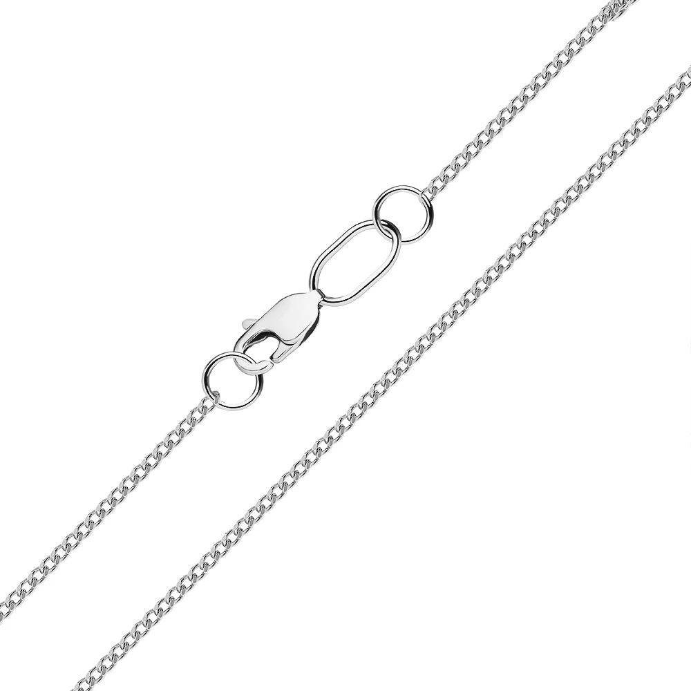 Цепь панцирь из серебра 925 пробы