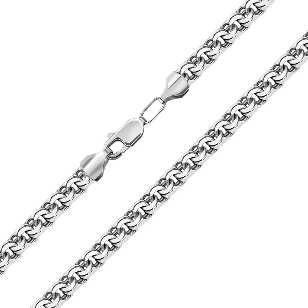 Цепь бисмарк из серебра 925 пробы