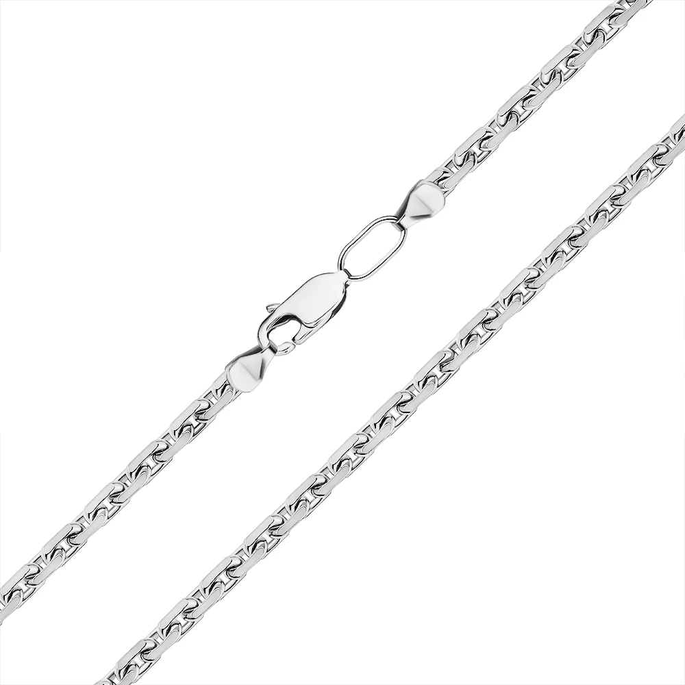 Цепь якорь из серебра 925 пробы