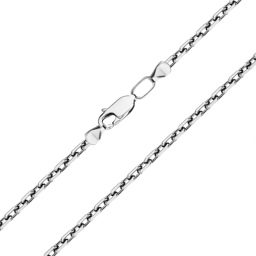 Цепь якорь из серебра 925 пробы