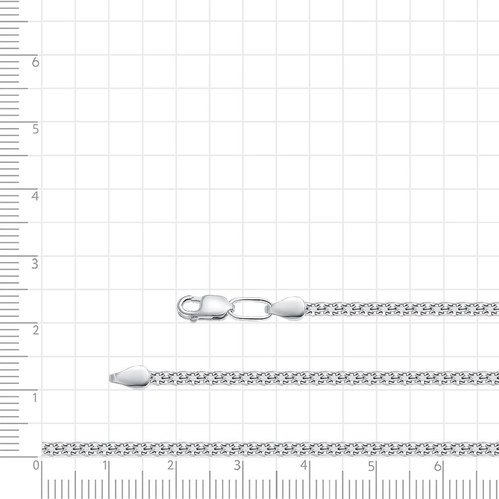 Цепь дорожка 2 из серебра 925 пробы