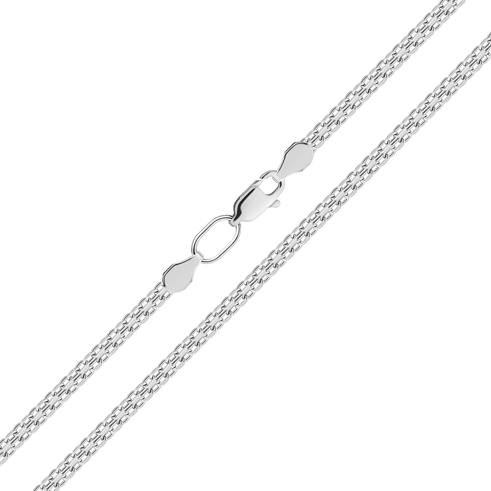 Цепь дорожка 2 из серебра 925 пробы