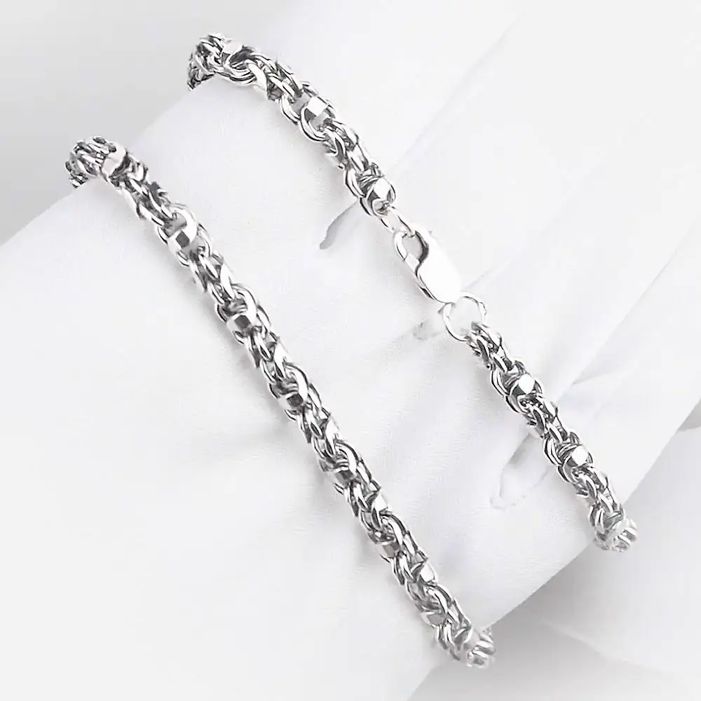 Цепь гавайская из серебра 925 пробы 2