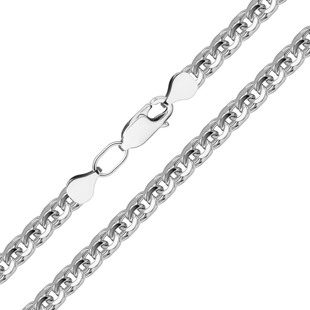 Цепь бисмарк из серебра 925 пробы