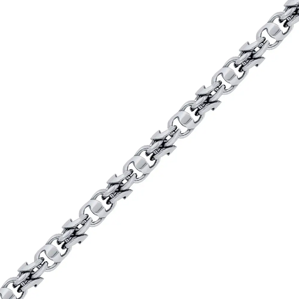 Цепь гавайская из серебра 925 пробы