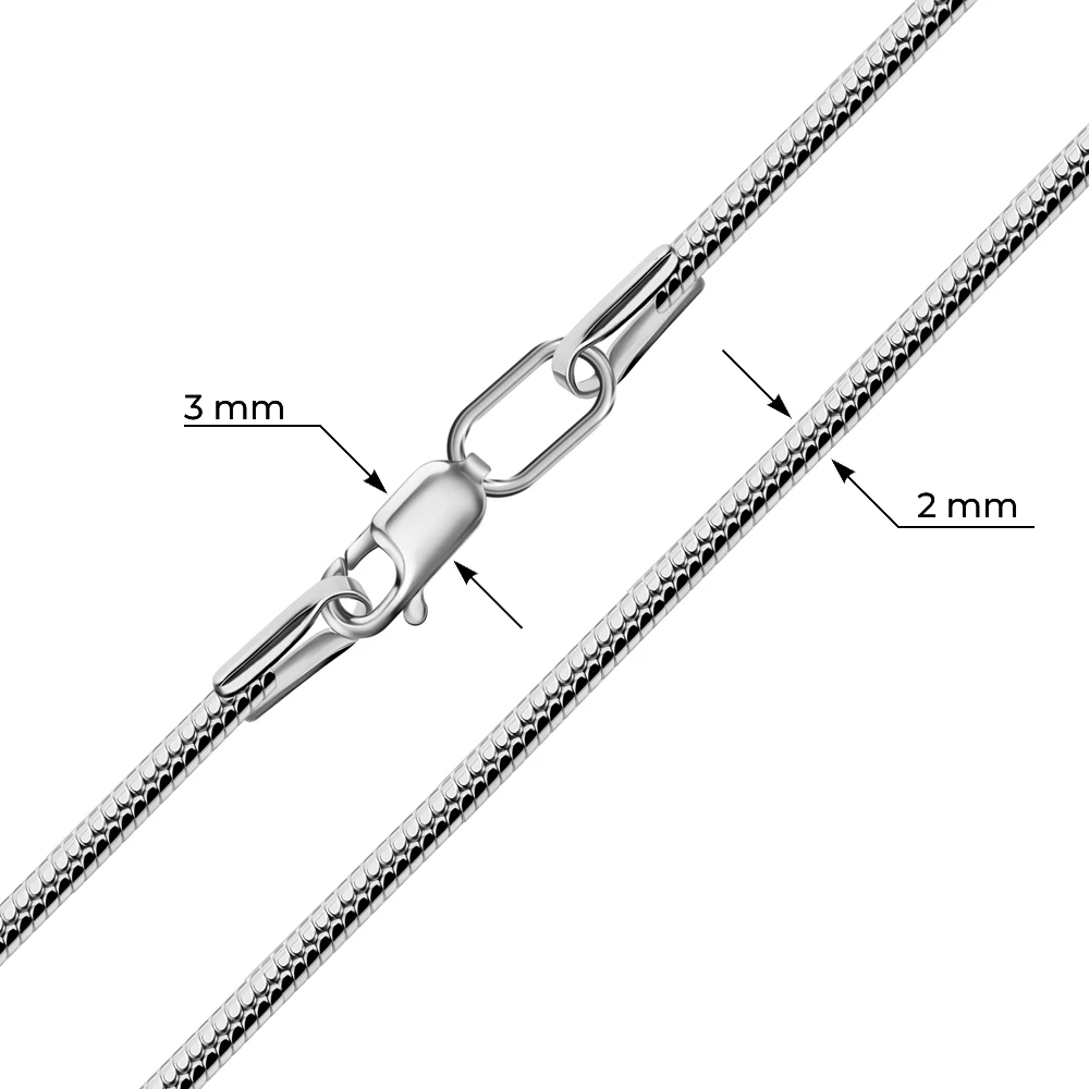 Цепь тондо из серебра 925 пробы