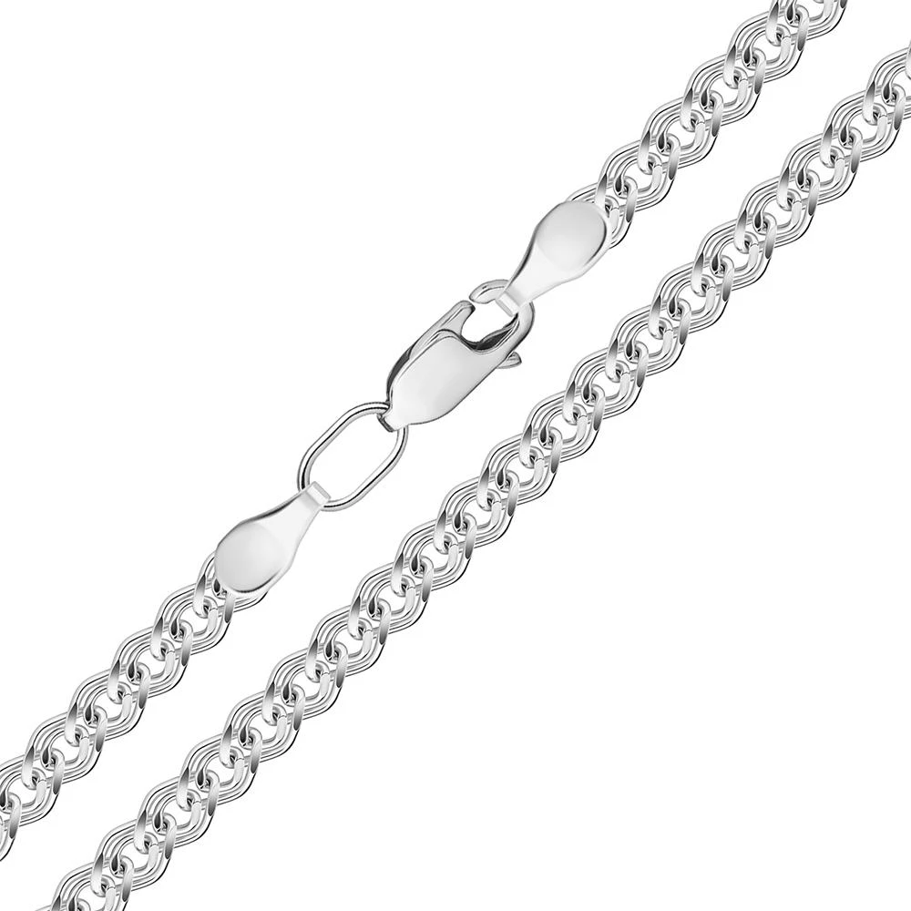 Цепь нонна из серебра 925 пробы