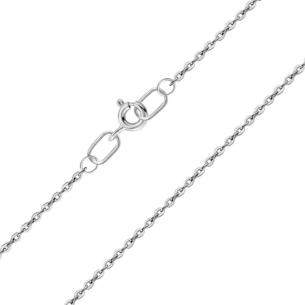 Цепь якорь бриль из серебра 925 пробы