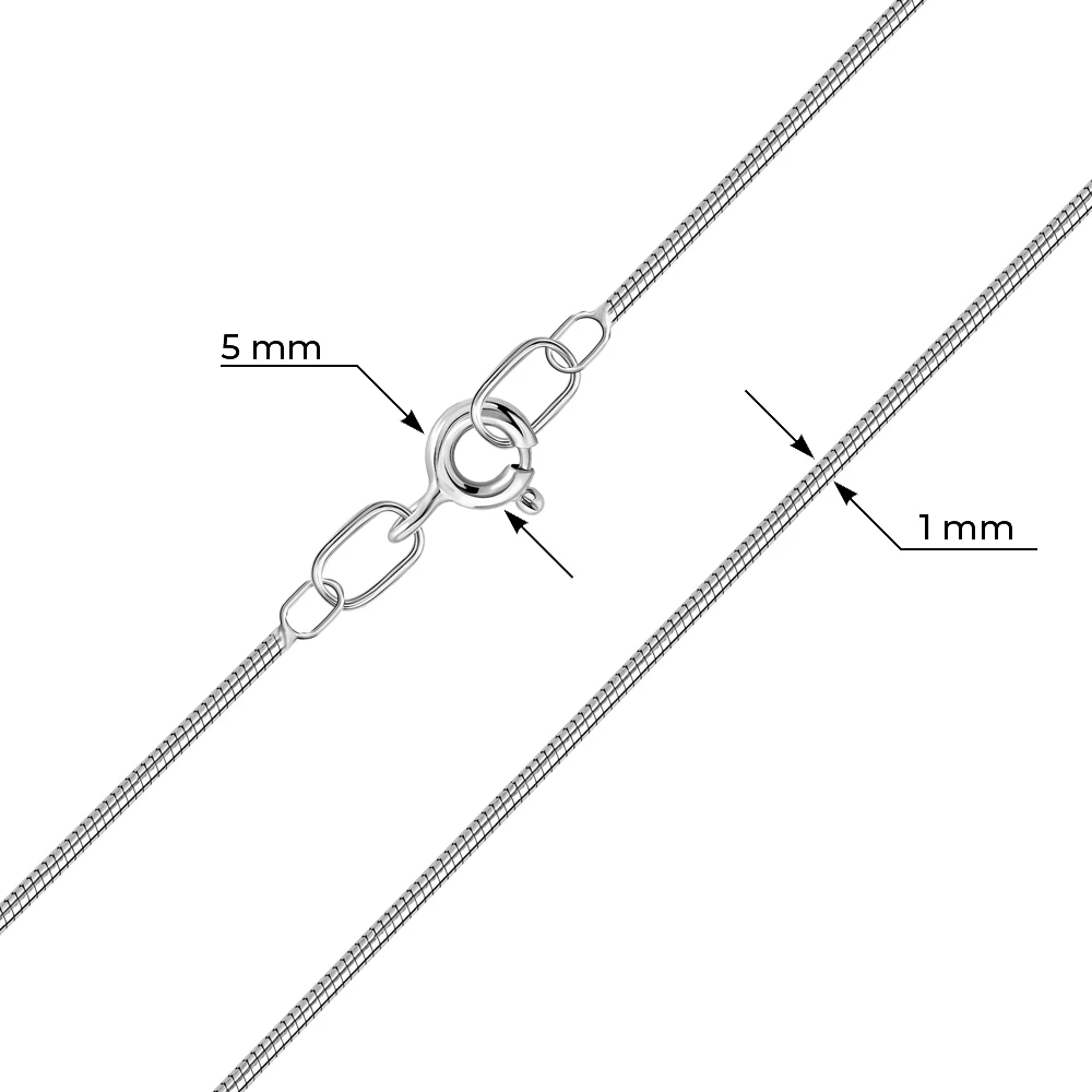 Цепь тондо из серебра 925 пробы