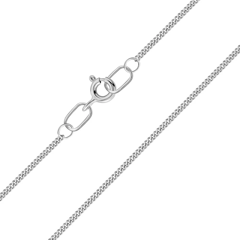 Цепь панцирь из серебра 925 пробы