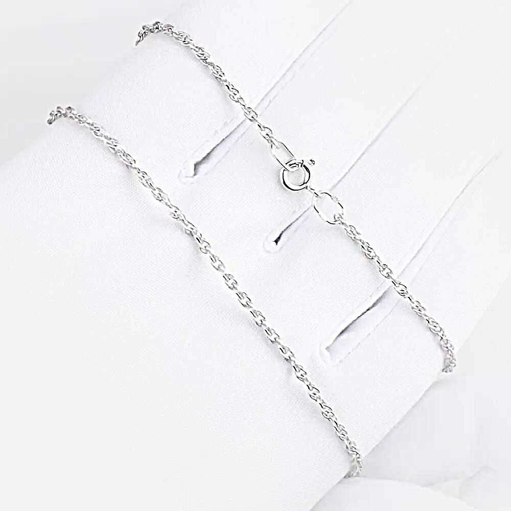 Цепь корда из серебра 925 пробы 1