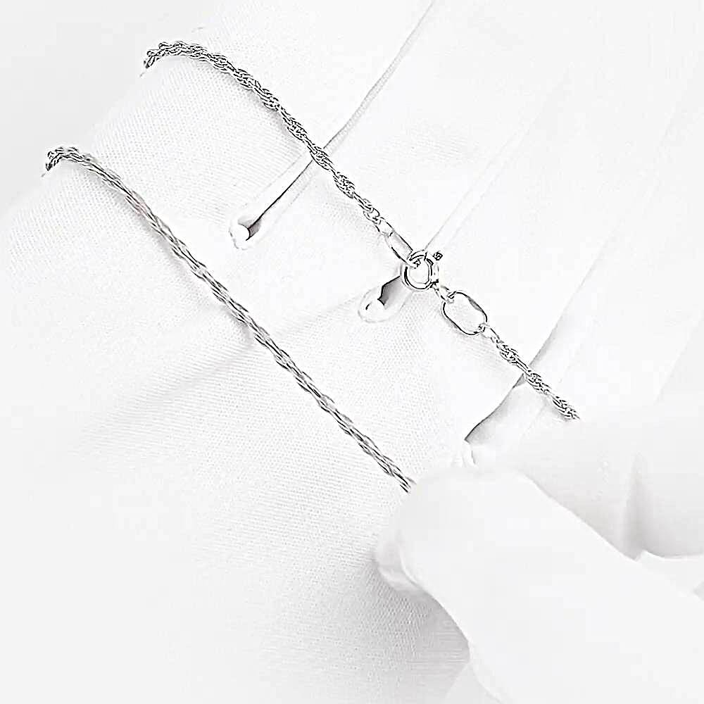 Цепь корда из серебра 925 пробы 1