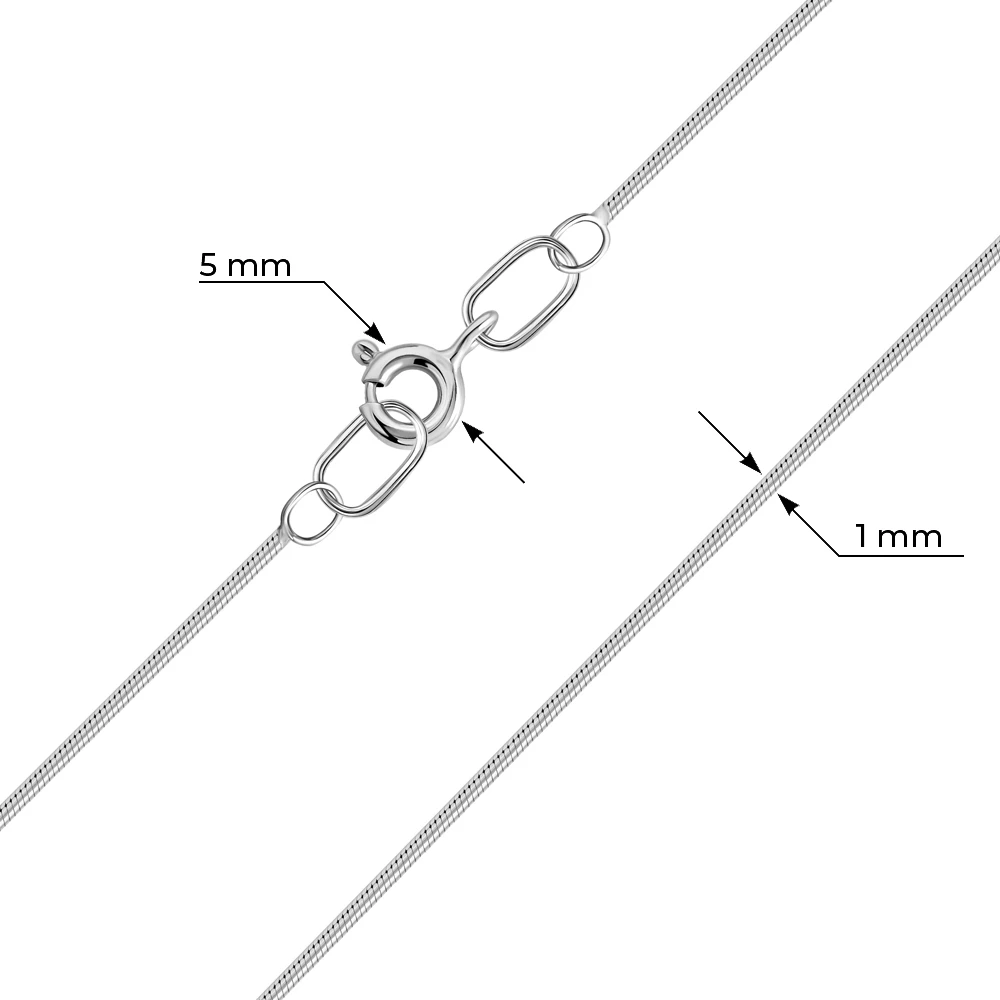 Цепь тондо из серебра 925 пробы