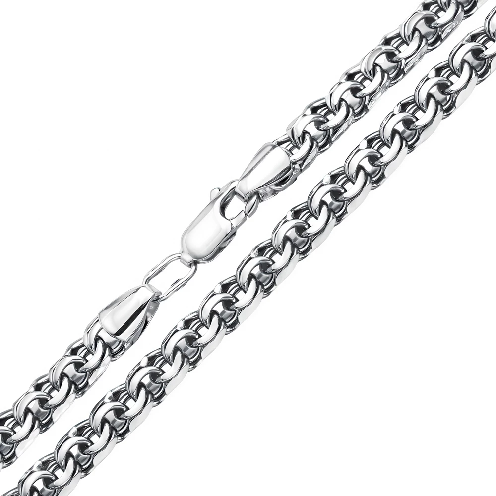 Цепь бисмарк из серебра 925 пробы