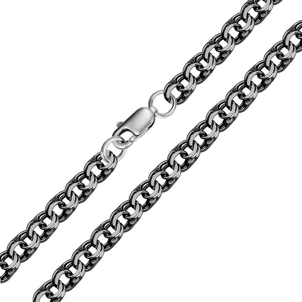 Цепь бисмарк из серебра 925 пробы