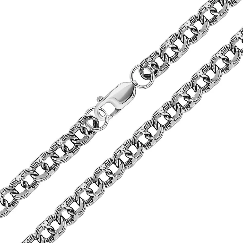 Цепь бисмарк из серебра 925 пробы