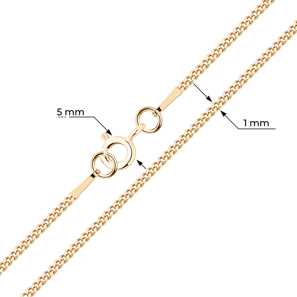 Цепь панцирь из серебра 925 пробы