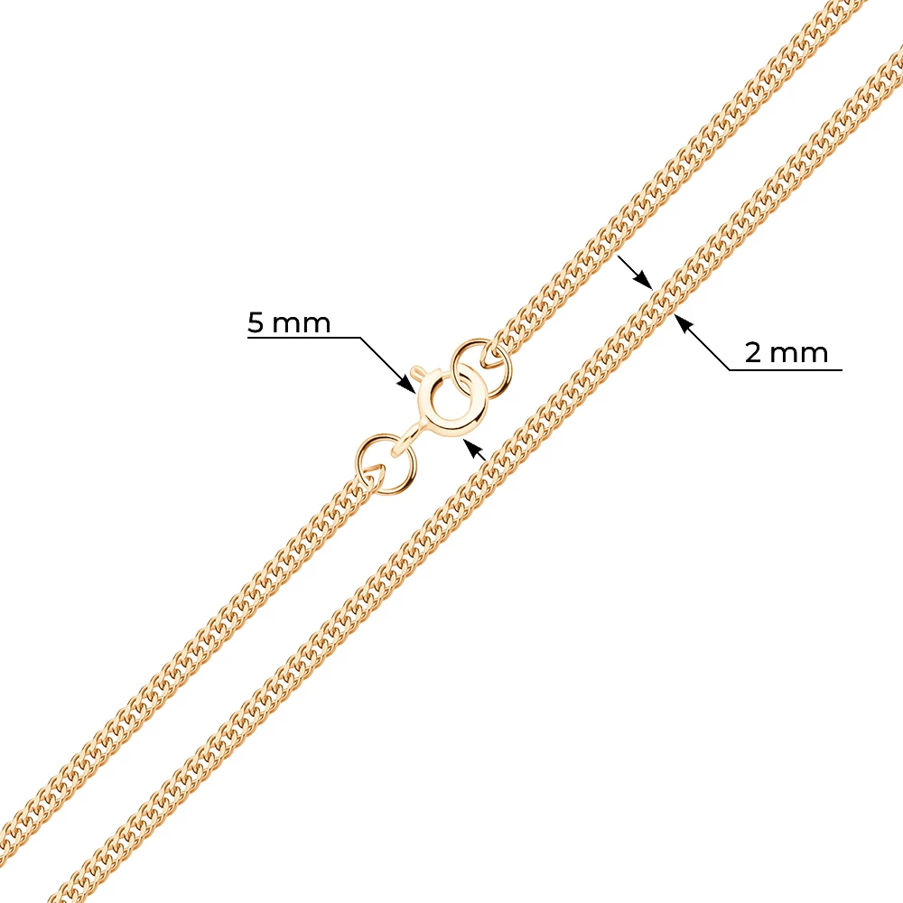 Цепь ромб двойной из серебра 925 пробы