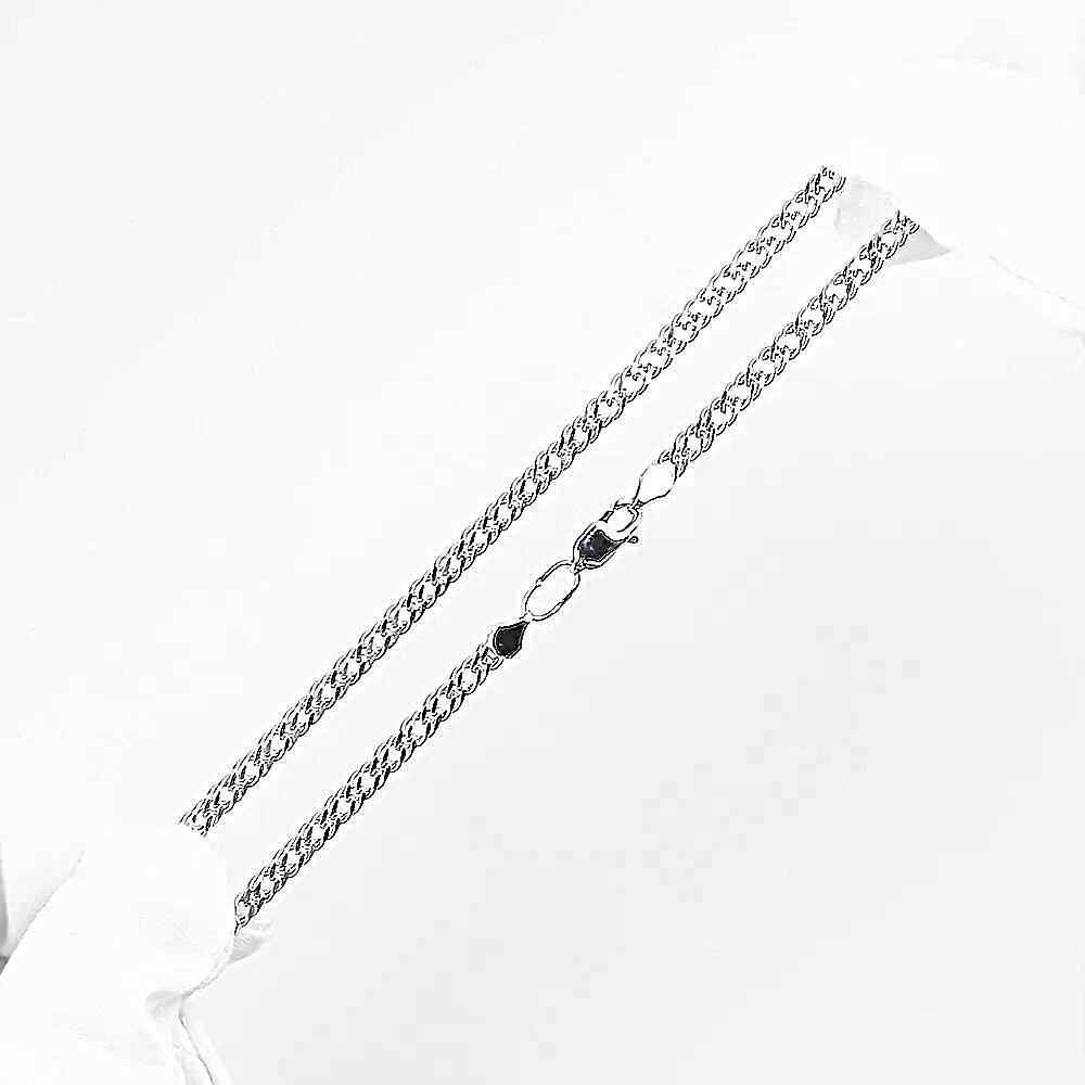 Браслет ромб двойной из серебра 925 пробы 1