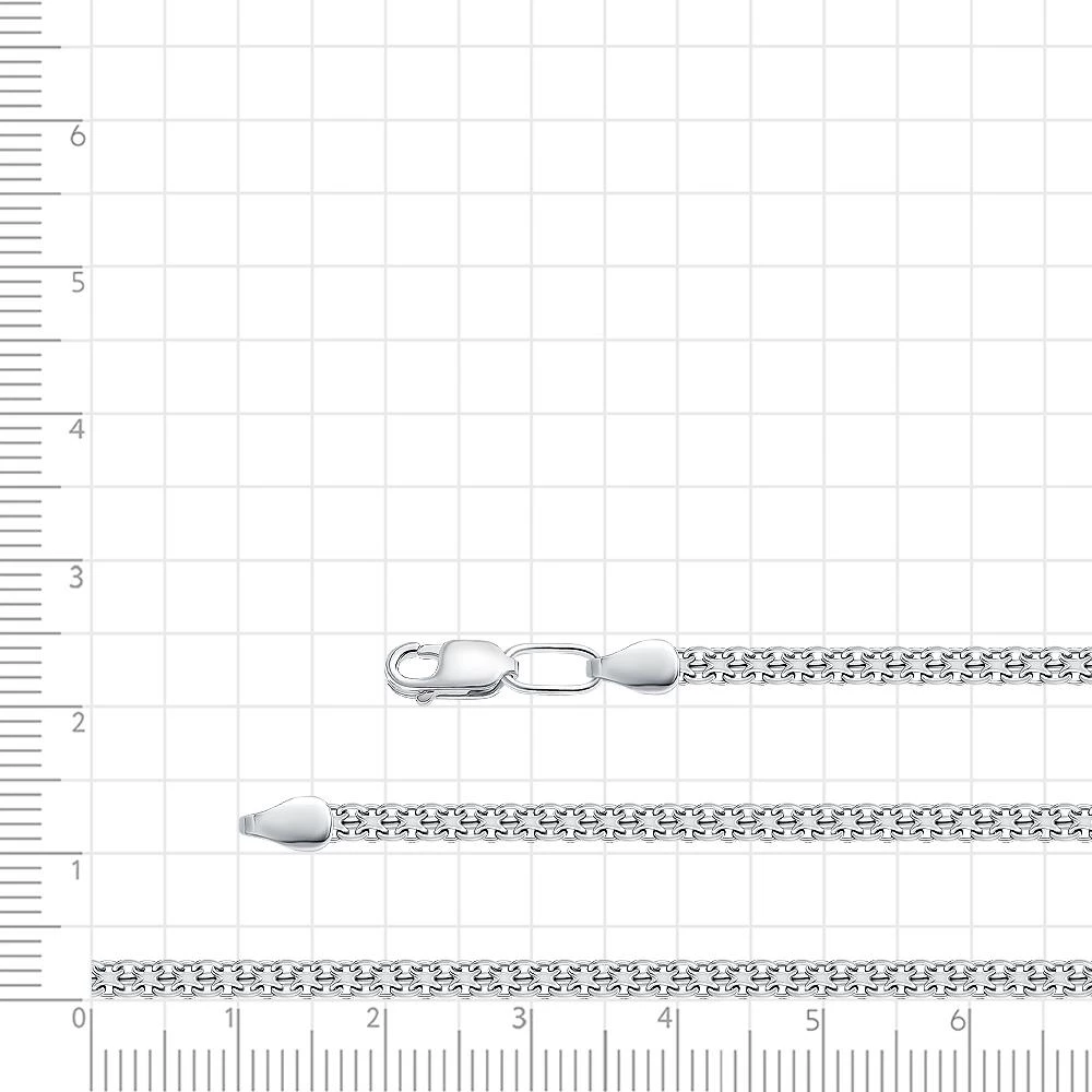 Браслет дорожка 2 из серебра 925 пробы