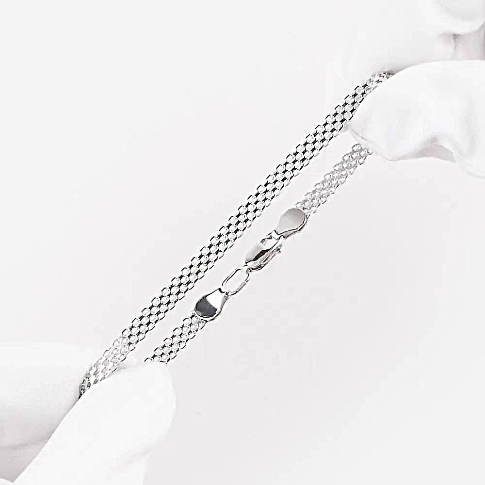 Браслет дорожка от 4 из серебра 925 пробы 1