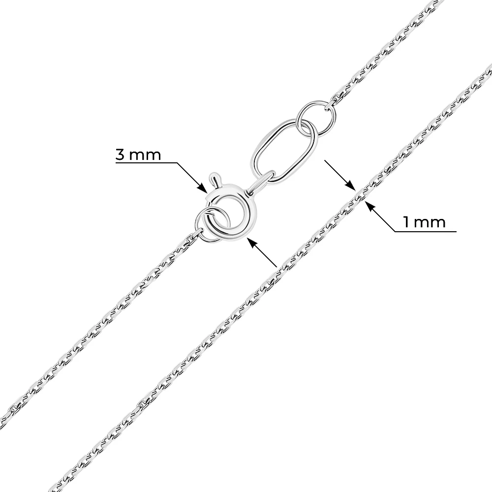 Браслет якорь из серебра 925 пробы