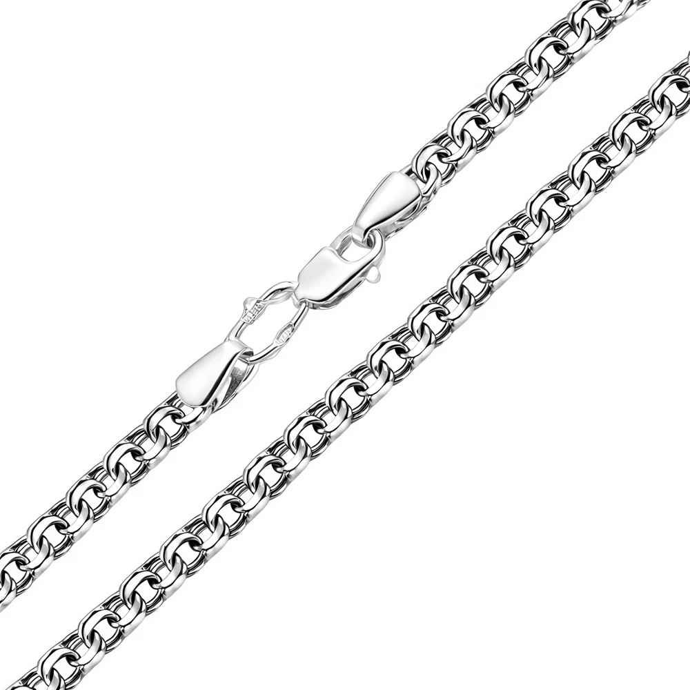 Браслет бисмарк из серебра 925 пробы