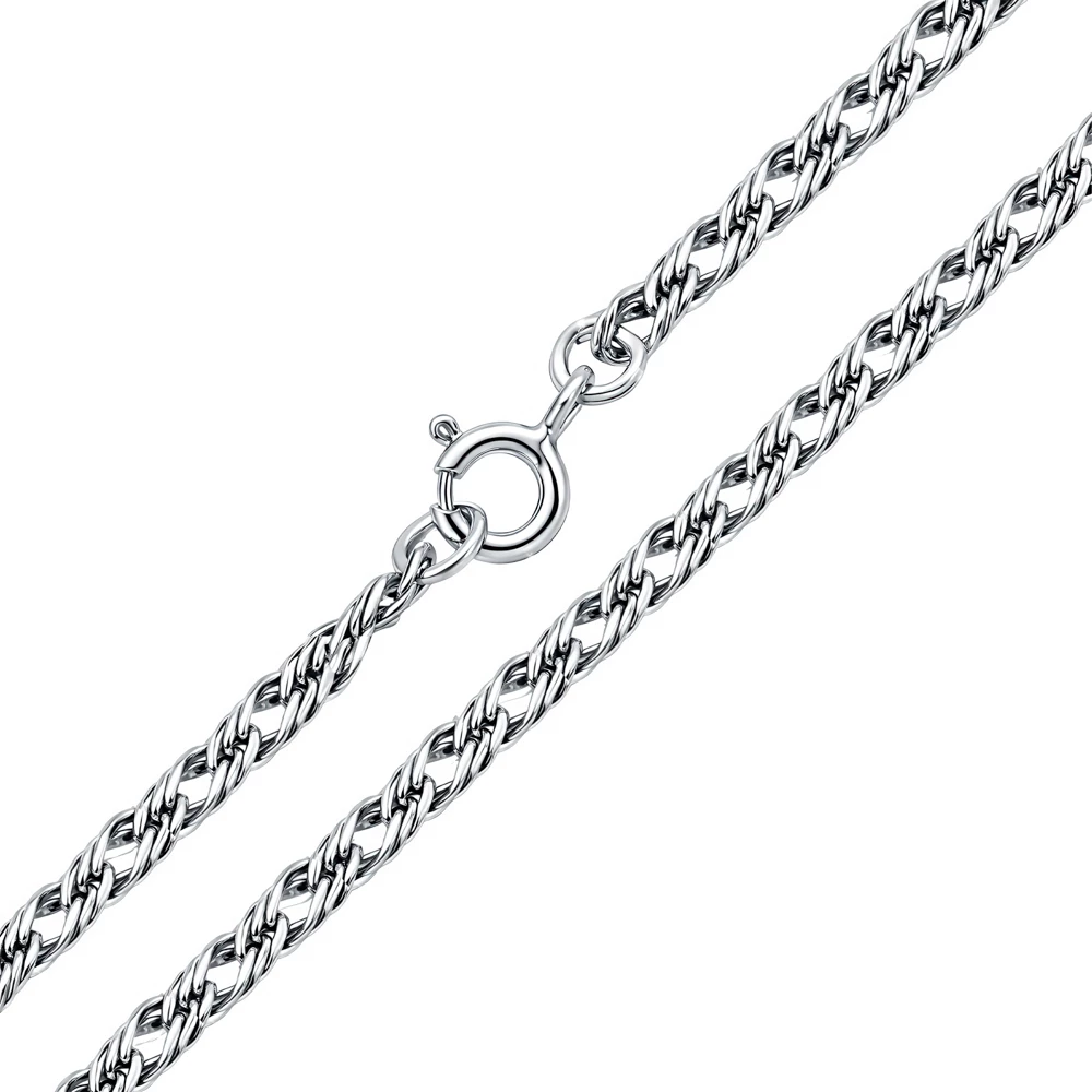 Браслет ромб тройной из серебра 925 пробы