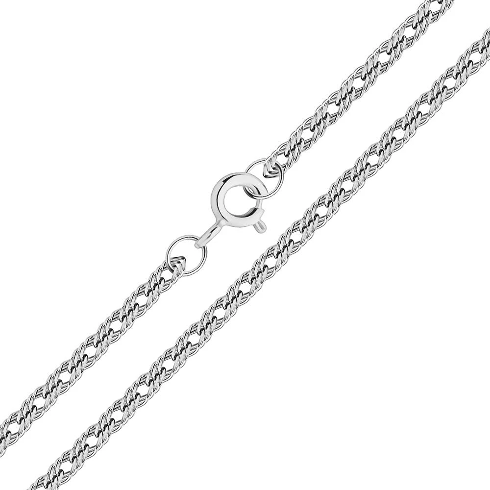 Браслет ромб тройной из серебра 925 пробы