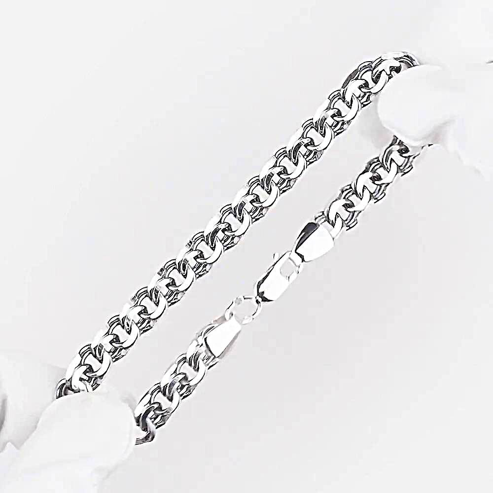 Браслет бисмарк из серебра 925 пробы 1