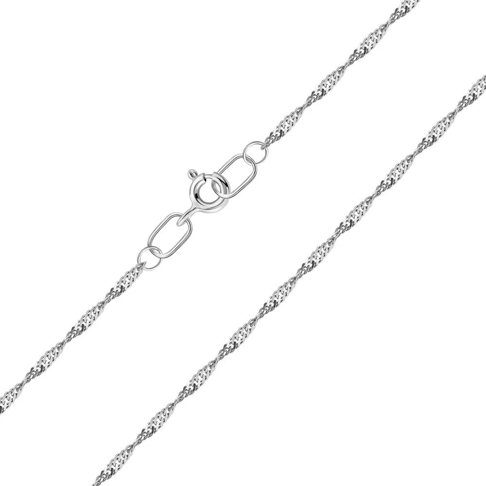 Браслет на ногу сингапур из серебра 925 пробы