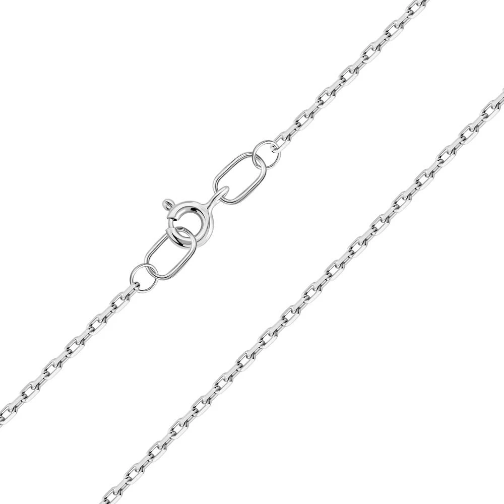 Браслет на ногу якорь из серебра 925 пробы