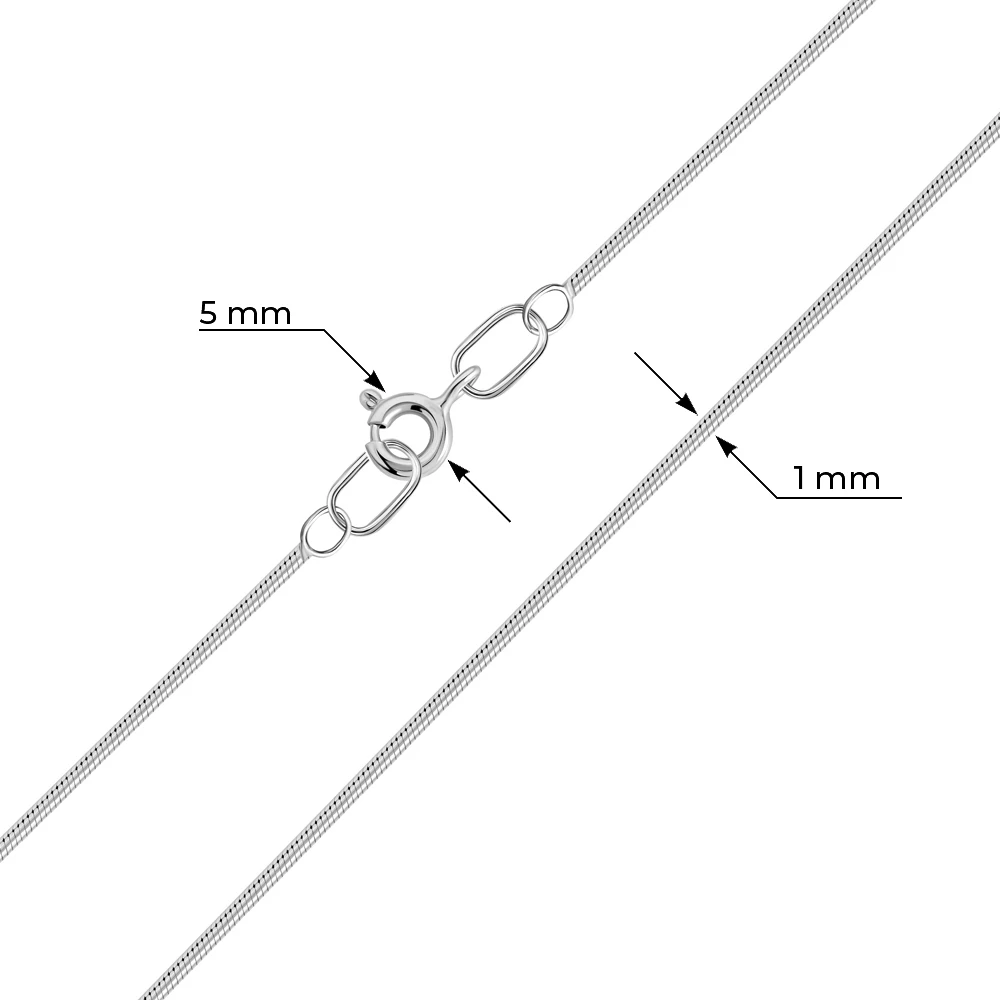 Браслет на ногу тондо из серебра 925 пробы