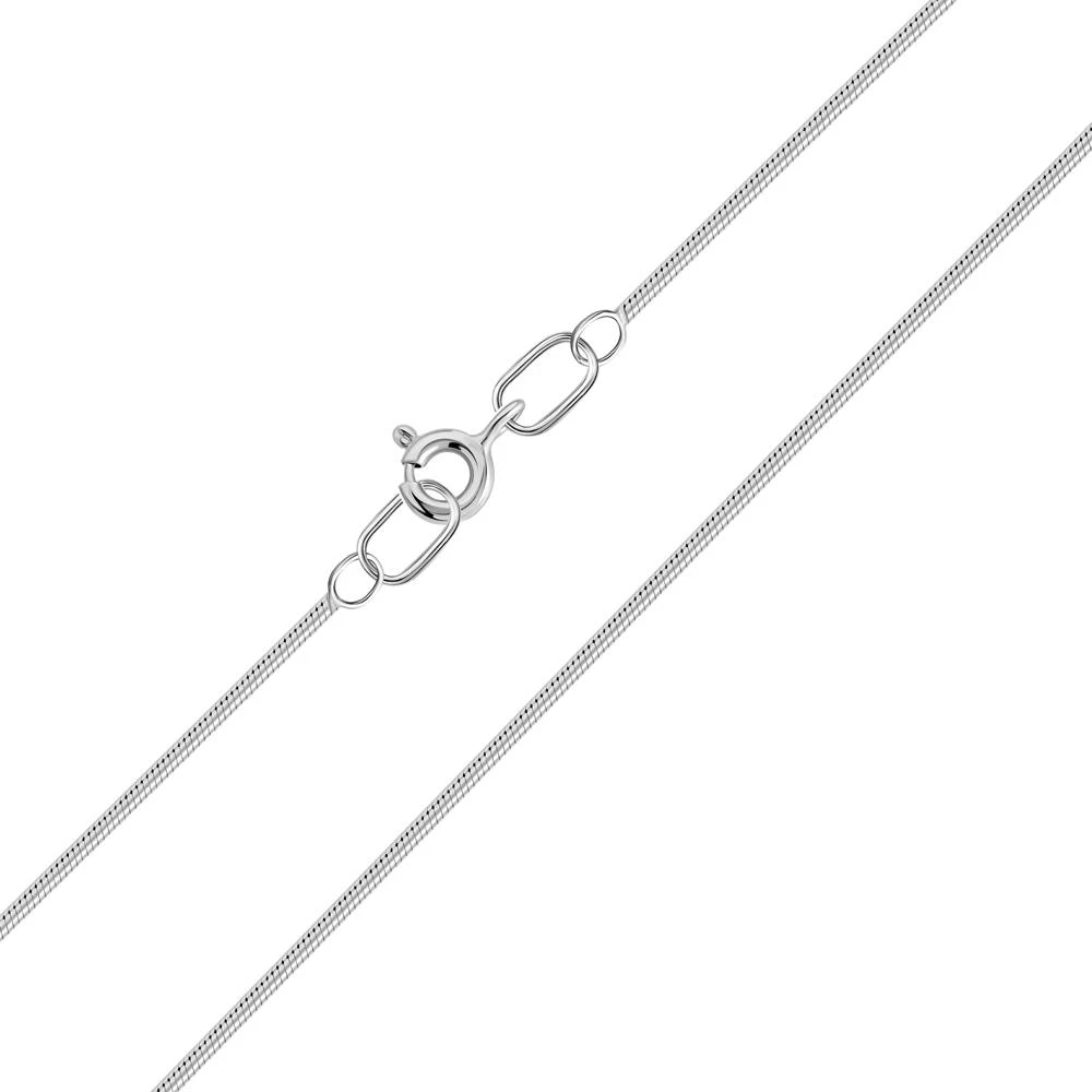 Браслет на ногу тондо из серебра 925 пробы