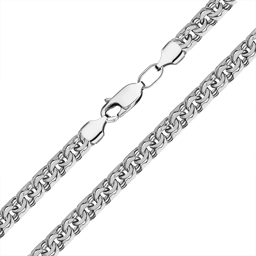 Цепь бисмарк из серебра 925 пробы