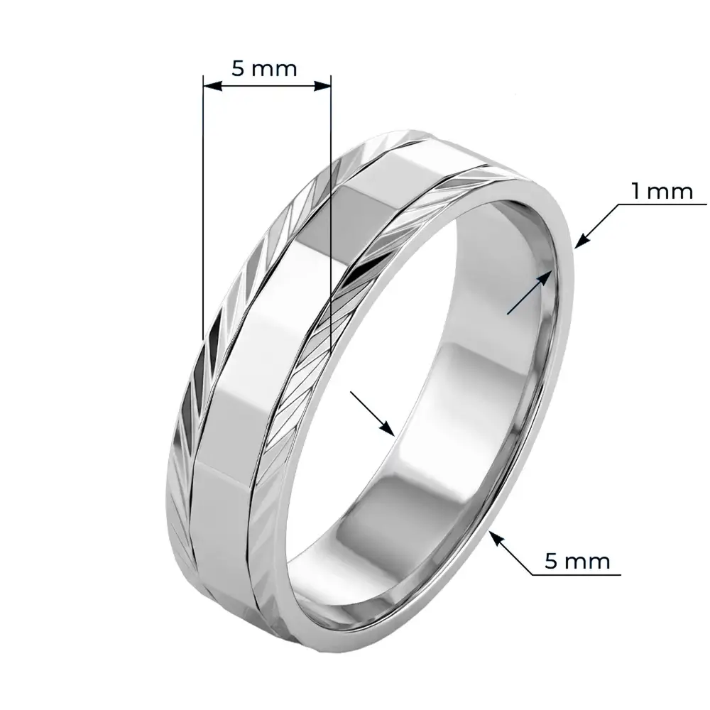 Кольцо из серебра 925 пробы 5