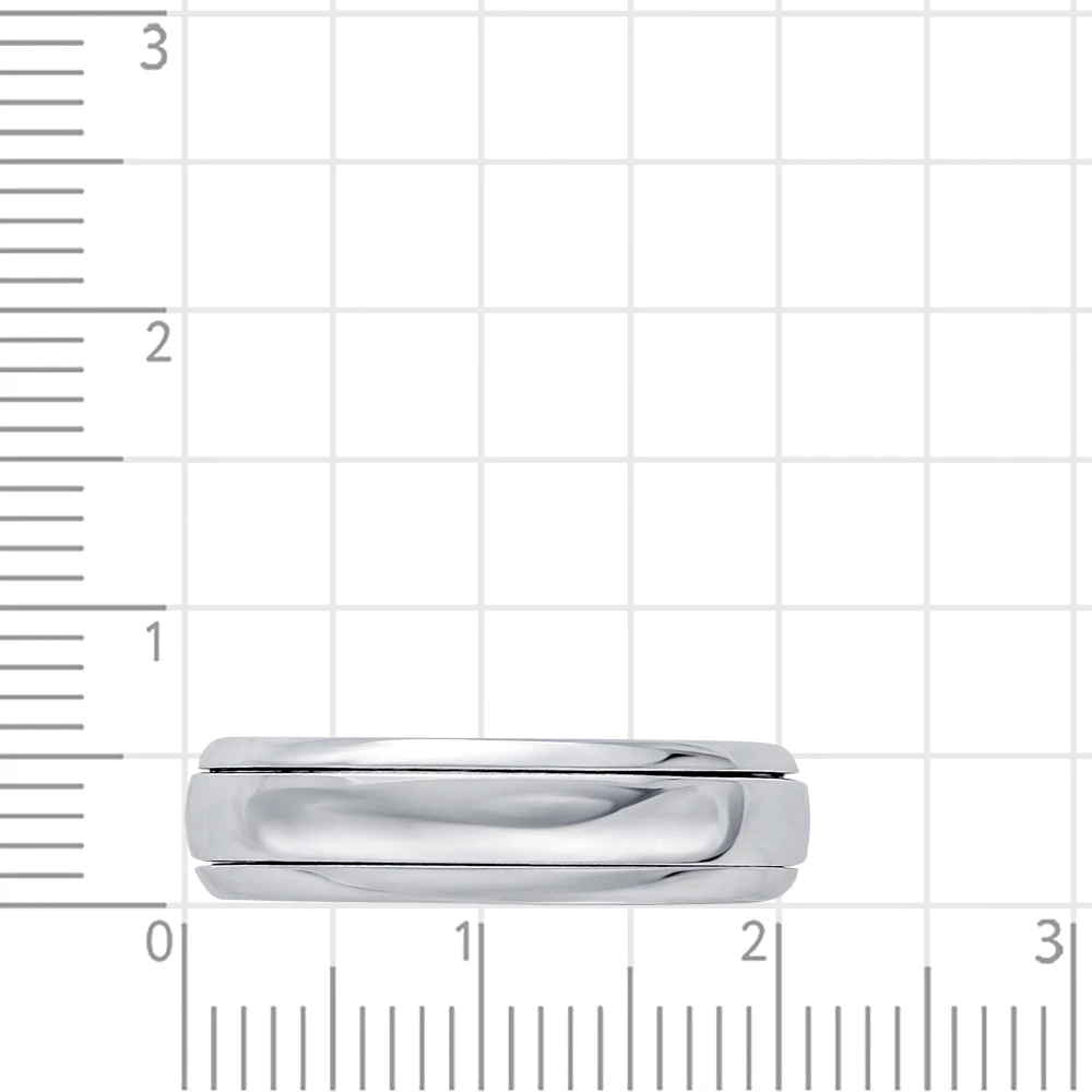 Кольцо обручальное из серебра 925 пробы 2