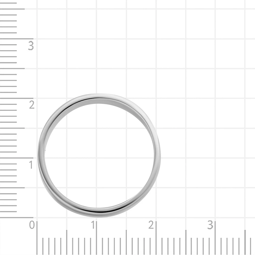 Кольцо обручальное из серебра 925 пробы