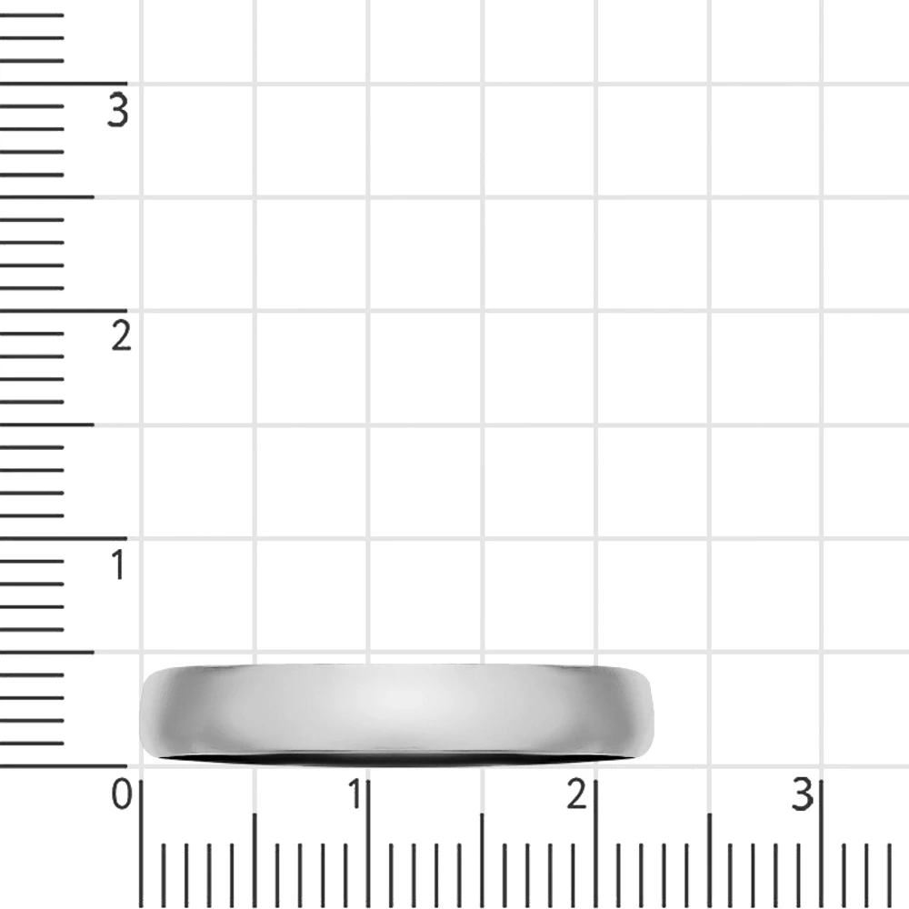 Кольцо обручальное из серебра 925 пробы