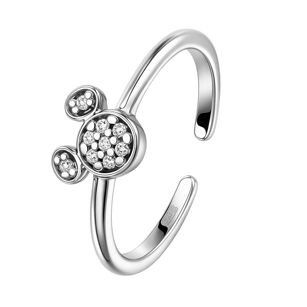 Кольцо детское с фианитами из серебра 925 пробы