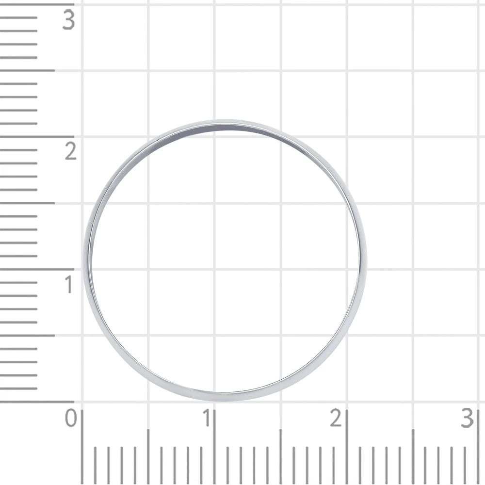 Кольцо обручальное из серебра 925 пробы