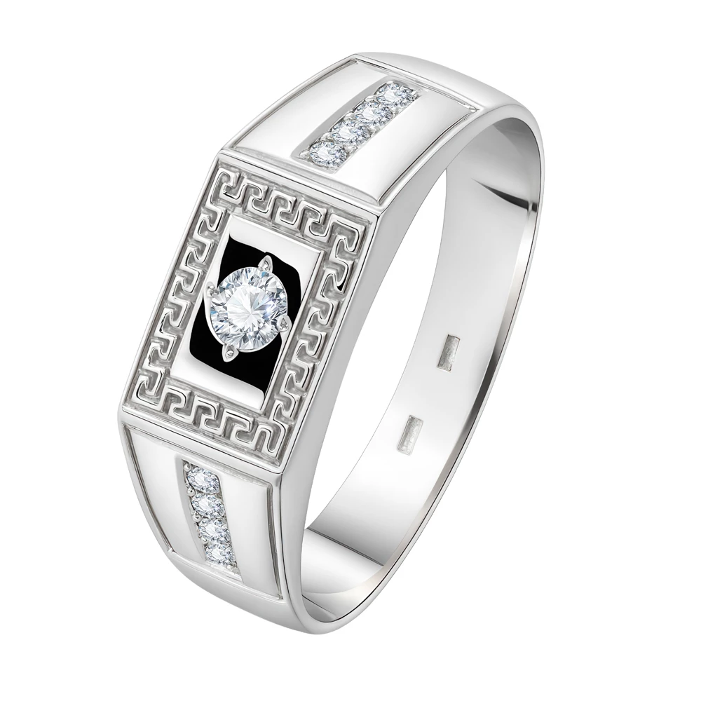 Кольцо с фианитами из серебра 925 пробы Кольцо с фианитами из серебра 925 пробы