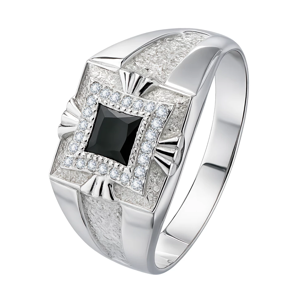 Кольцо с фианитами из серебра 925 пробы Кольцо с фианитами из серебра 925 пробы