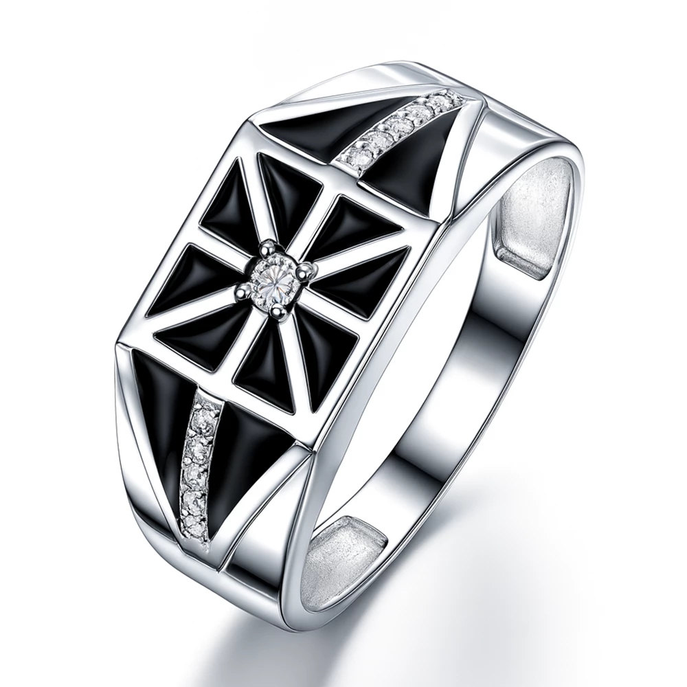 Кольцо с фианитами из серебра 925 пробы Кольцо с фианитами из серебра 925 пробы