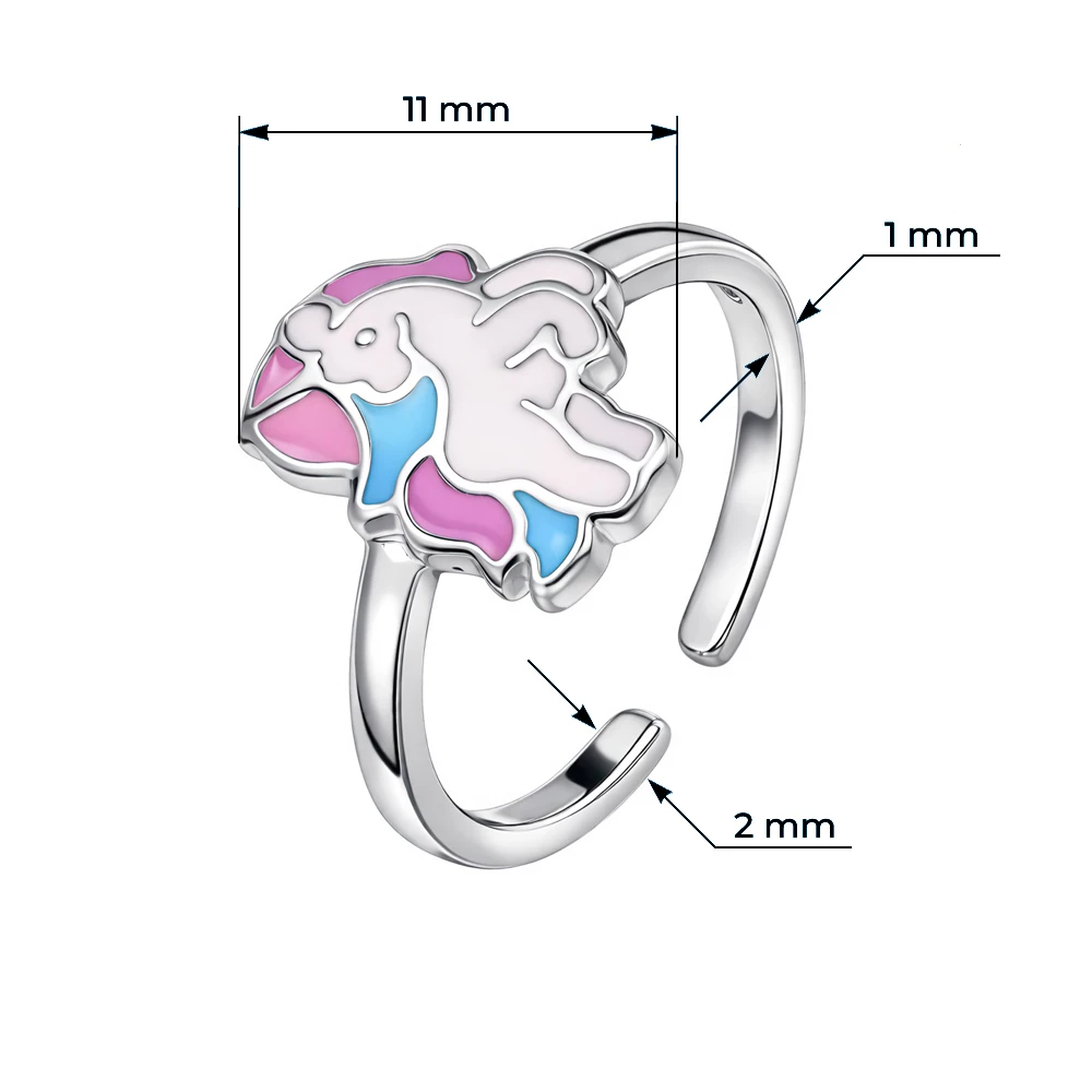 Кольцо детское из серебра 925 пробы