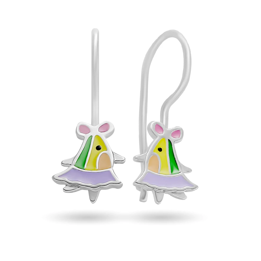 Серьги детские из серебра 925 пробы 1